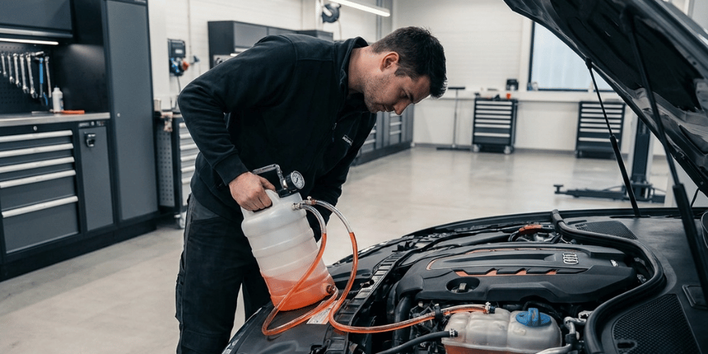 Cooling system service for BMW and Porsche