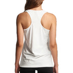 Woman in Bavarian Werk Shop Racerback Tank Top in White