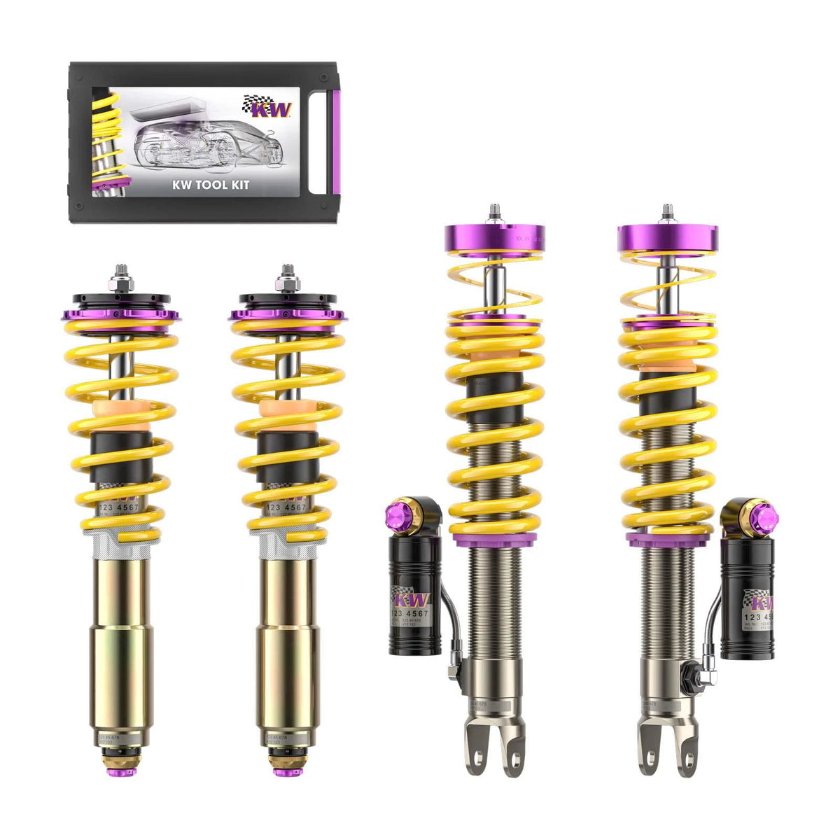 KW V4 Coilover Kit Bundle for 2021–2025 Porsche 911, part 3A771090, image 1
