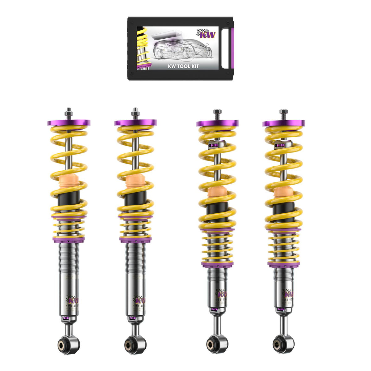 KW V3 Coilover Kit for 2006–2017 Aston Martin V8 Vantage, part 35233010, image 1