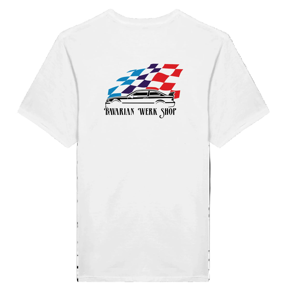 BMW Enthusiast in a Bavarian Werk Shop Tee Shirt