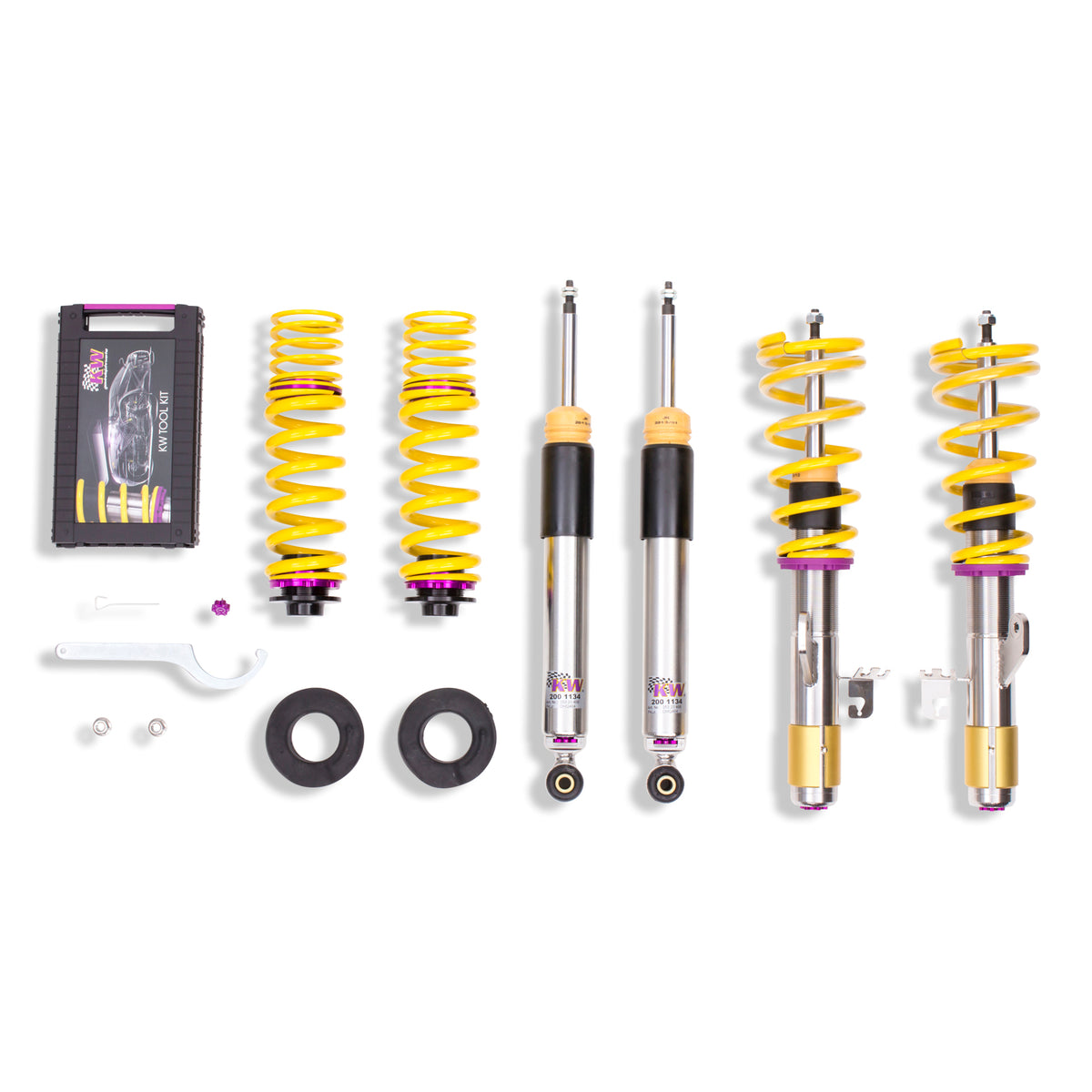 KW V3 Coilover Kit for 2014–2020 BMW 328d xDrive / BMW 328i GT xDrive / BMW 328i xDrive + More, part 352200AC, image 1