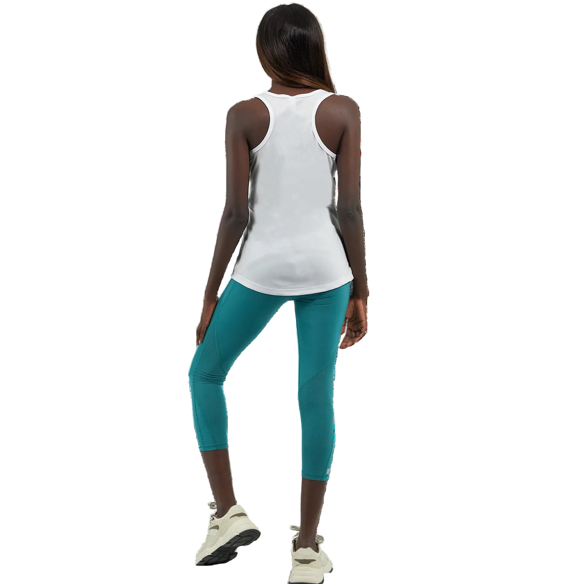 Woman in Bavarian Werk Shop Racerback Tank Top in White