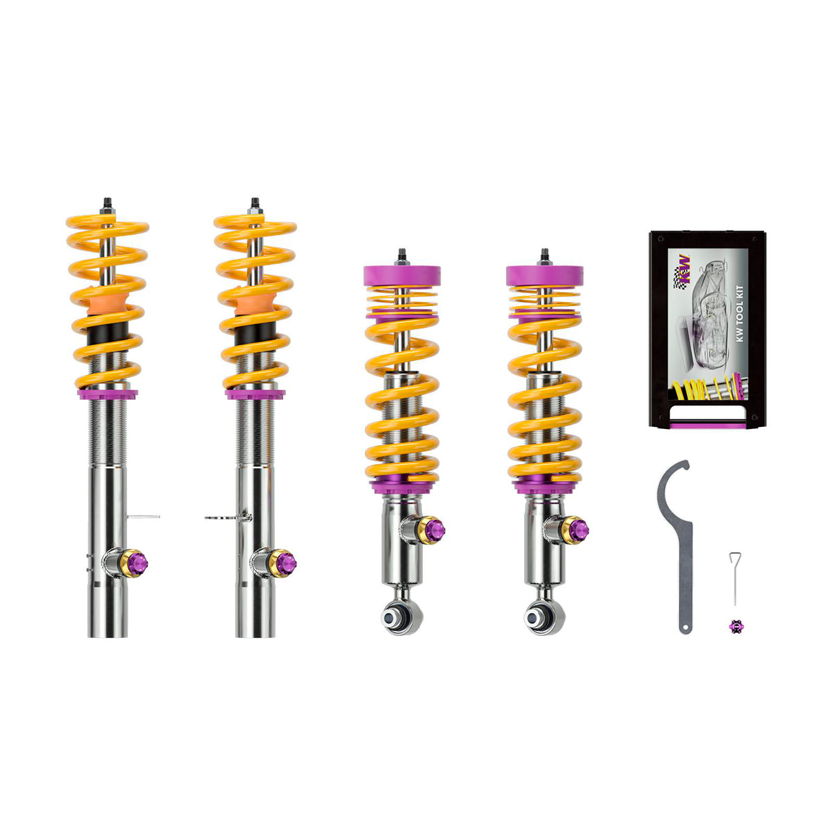 KW V4 Coilover Kit Bundle for 2020–2024 BMW X5 / BMW X6, part 3A7200CR, image 1