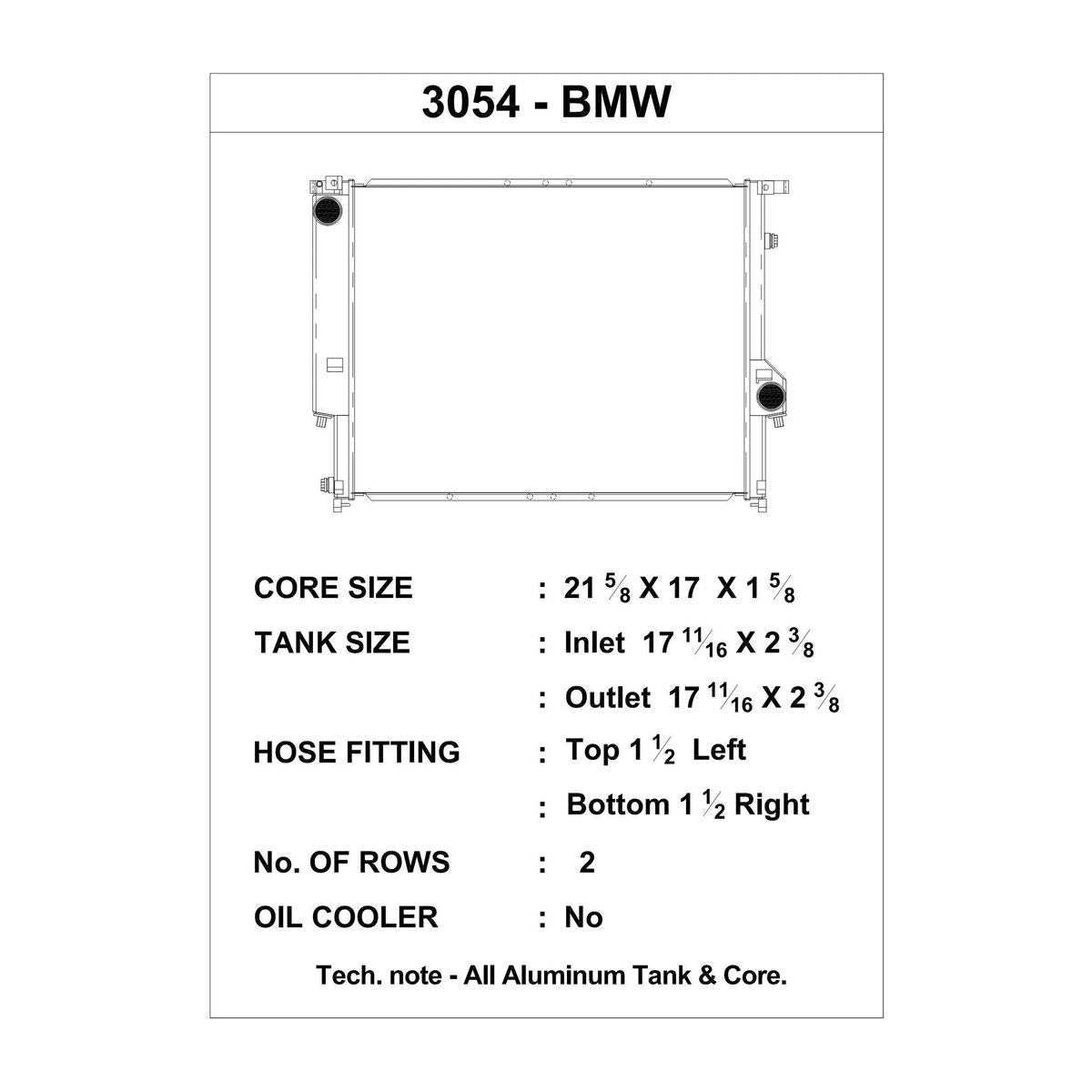 CSF BMW E36 M3/3-Series/E30 3-Series High-Performance All-Aluminum Radiator – product detail view 5