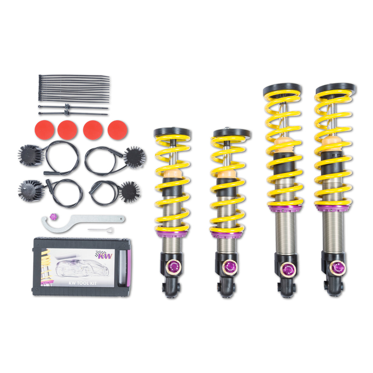 KW V4 Coilover Kit Bundle for 2018–2021 Mercedes-Benz AMG GT / Mercedes-Benz AMG GT C, part 3A72500A, image 1