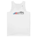 Woman in Bavarian Werk Shop Racerback Tank Top in White