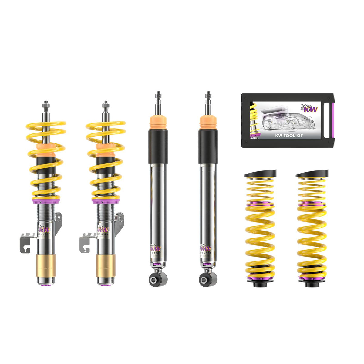 KW V3 Coilover Kit for 2015–2021 BMW 228i xDrive / BMW M235i xDrive / BMW 230i xDrive + More, part 3522000Q, image 1