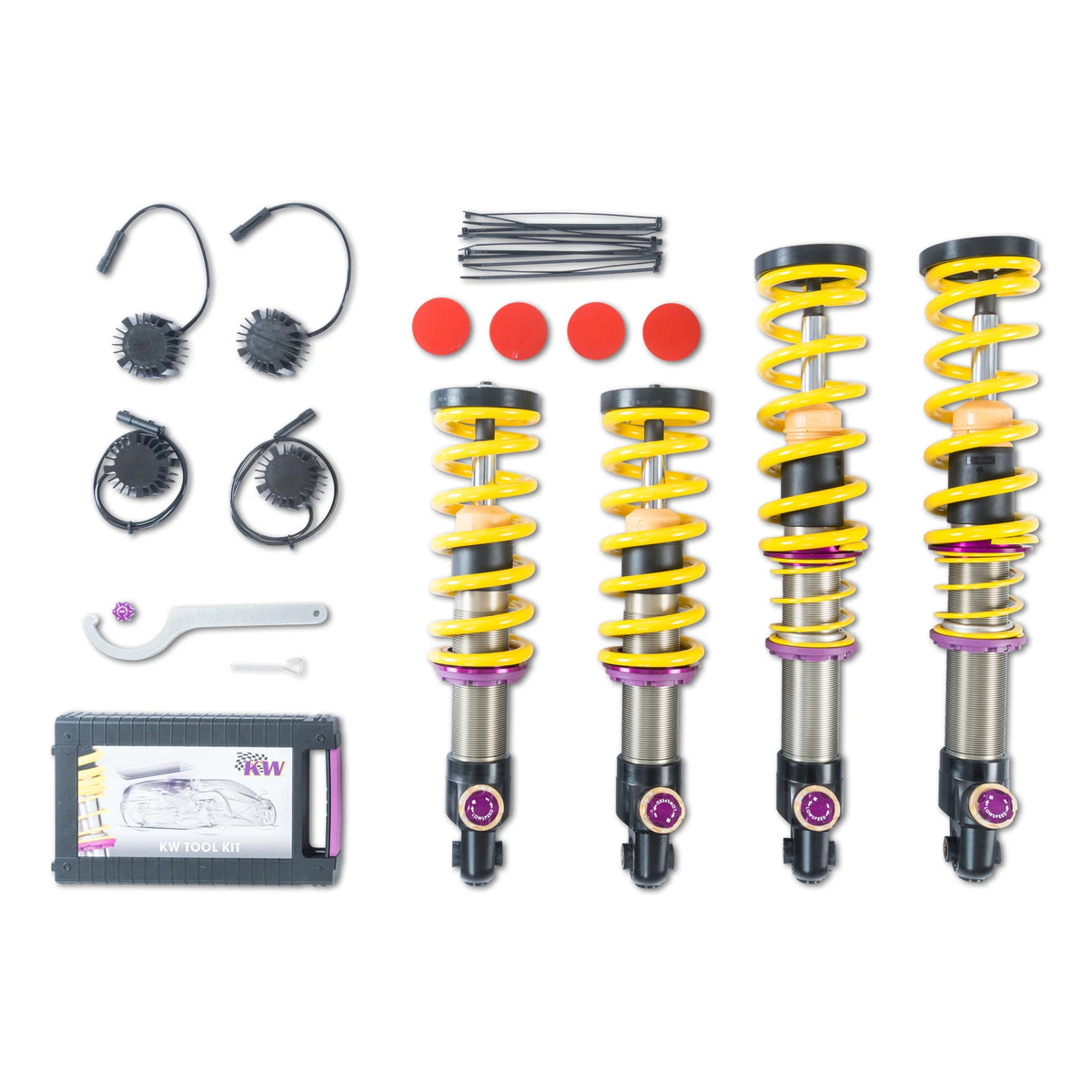 KW V4 Coilover Kit Bundle for 2018–2020 Mercedes-Benz AMG GT R, part 3A72500C, image 1