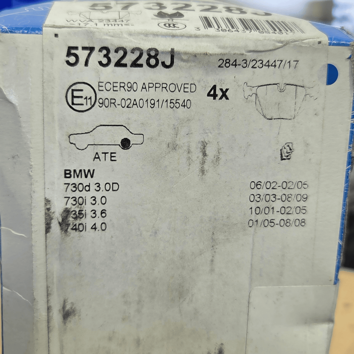 BMW Brake Pad Set - 34216776937 - Jurid 573228J – product detail view 5