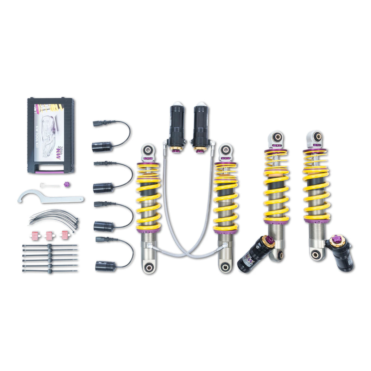 KW V4 Coilover Kit Bundle for 2008–2012, 2014–2015 Audi R8, part 3A711005, image 1