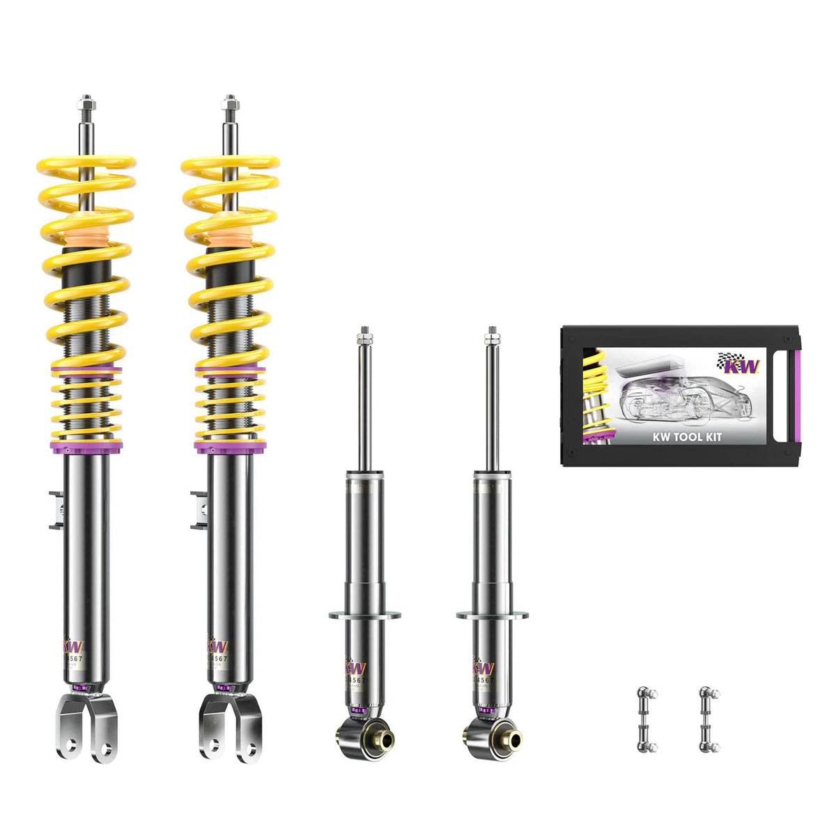 KW V3 Coilover Kit for 2018–2023 BMW 640i, part 352200FE, image 1
