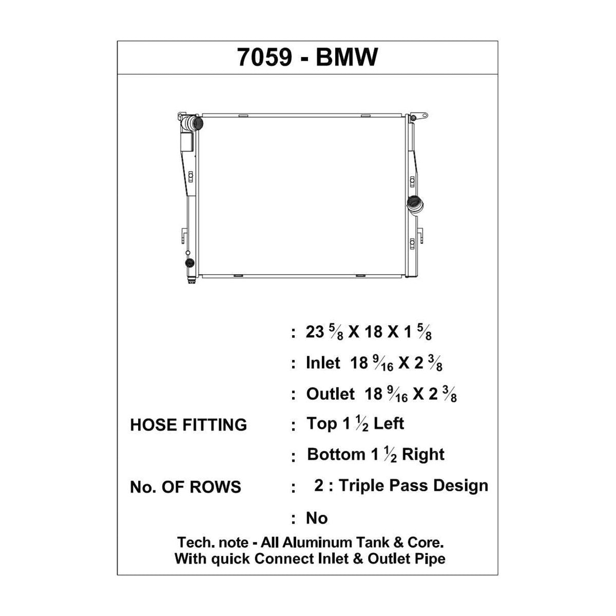 CSF BMW E9X M3 Triple Pass High-Performance All-Aluminum Radiator – product detail view 3