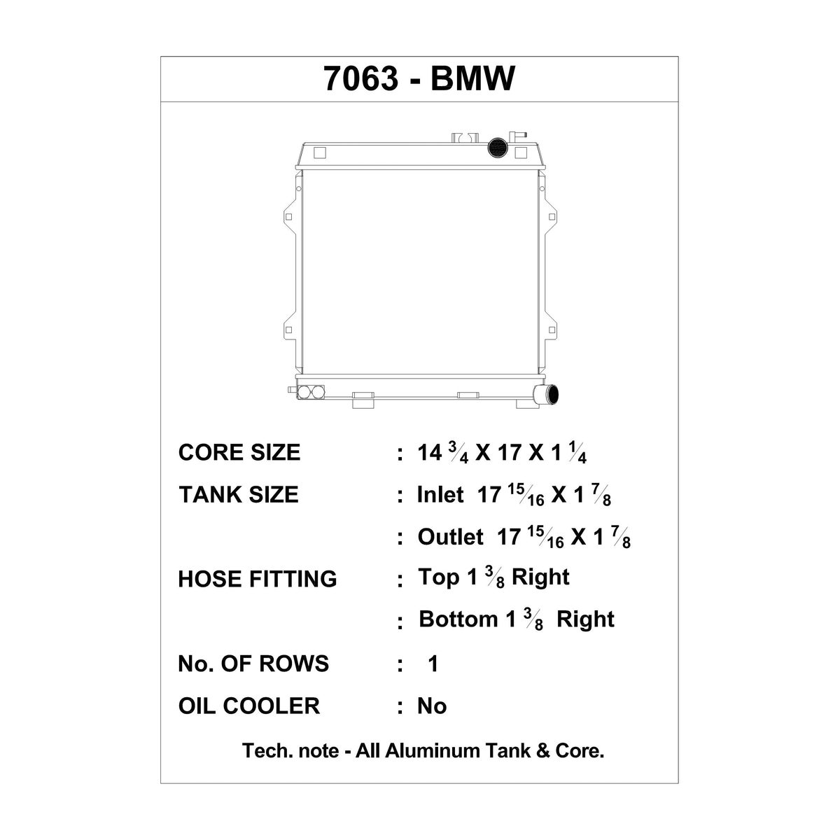 CSF BMW E30 M3 High-Performance All-Aluminum Radiator – product detail view 5