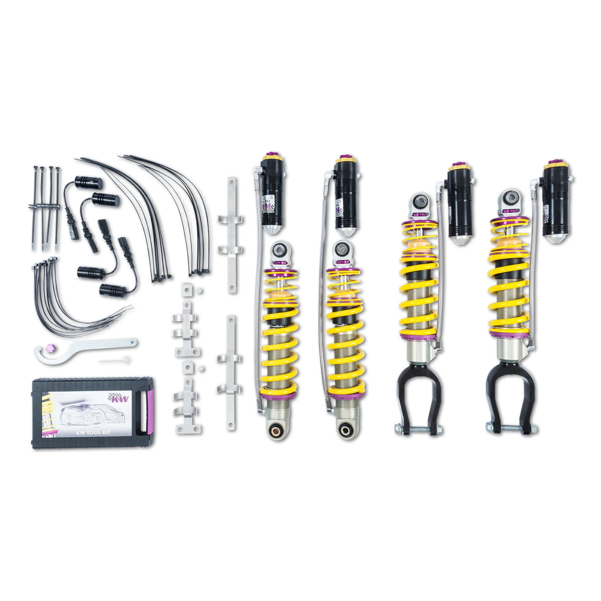 KW V4 Coilover Kit Bundle for 2017–2018 Audi R8, part 3A7100AN, image 1