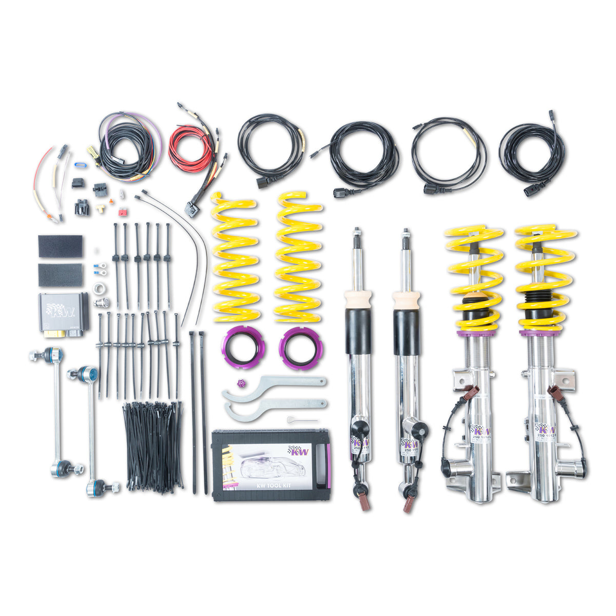 KW DDC ECU Coilover Kit for 2008–2015 Mercedes-Benz C63 AMG, part 39025004, image 1