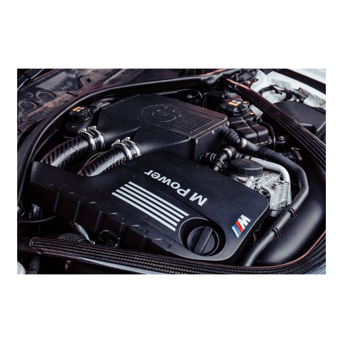 CSF F8X M3/M4/M2 Comp Top Mount Charge-Air-Cooler - Crinkle Black Finish – product detail view 6
