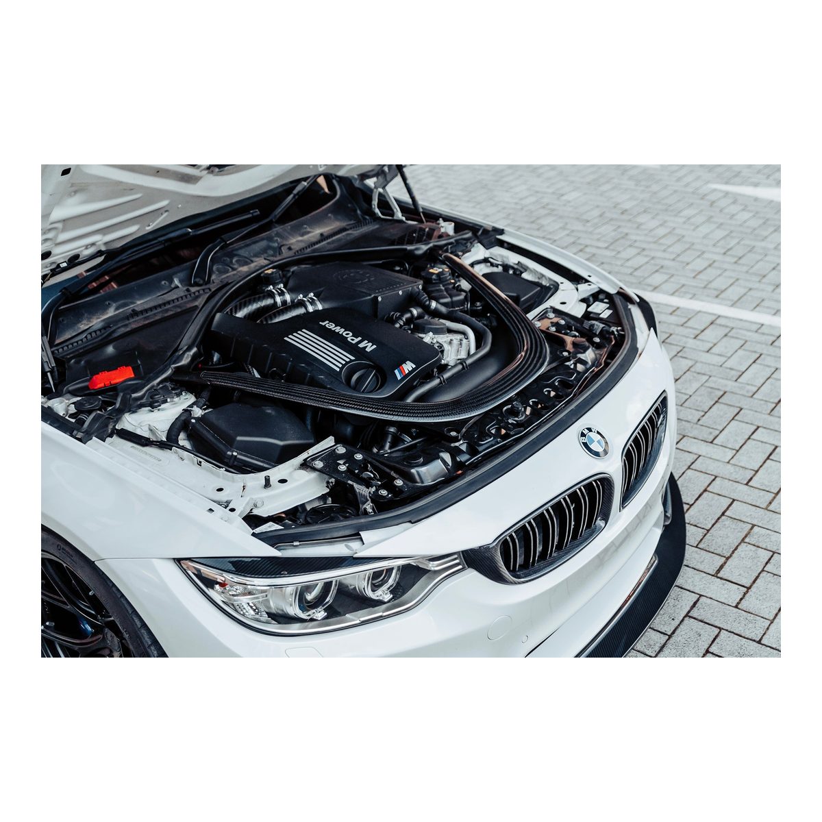 CSF F8X M3/M4/M2 Comp Top Mount Charge-Air-Cooler - Crinkle Black Finish – product detail view 7