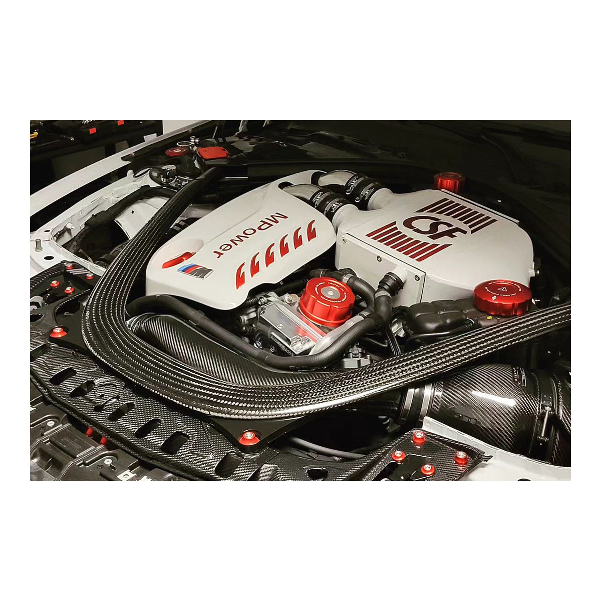 CSF F8X M3/M4/M2 Comp Top Mount Charge-Air-Cooler - Raw Finish – product detail view 12