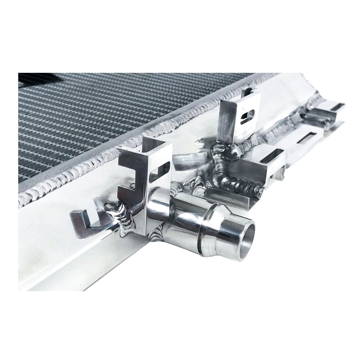 CSF Mercedes AMG GT/R/C/W205 C63/W213 E63/GLC63 Heat Exchanger w/Rock Guard – product detail view 4