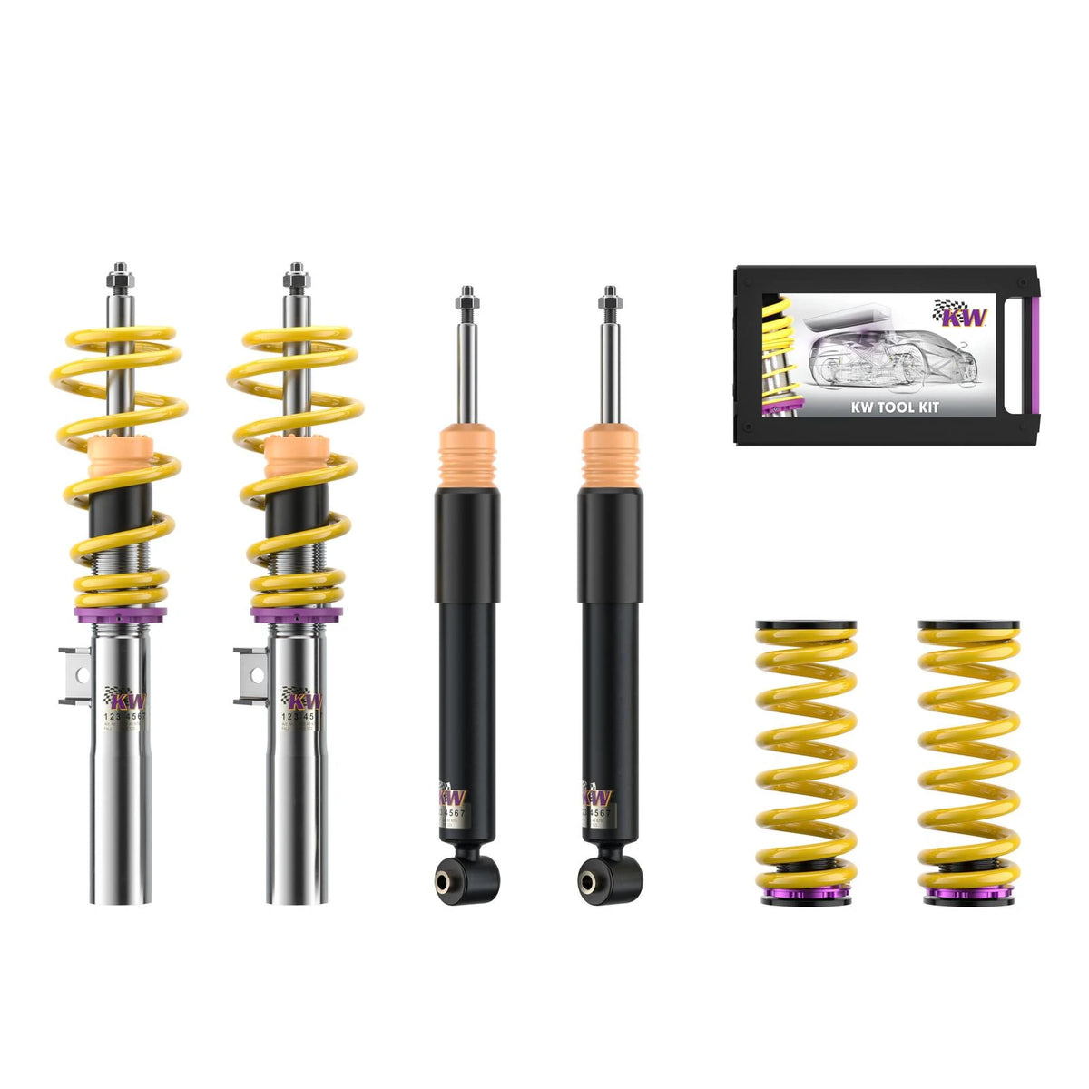 KW V1 Coilover Kit for 2018–2025 Audi A5 Sportback, part 102100BP, image 1