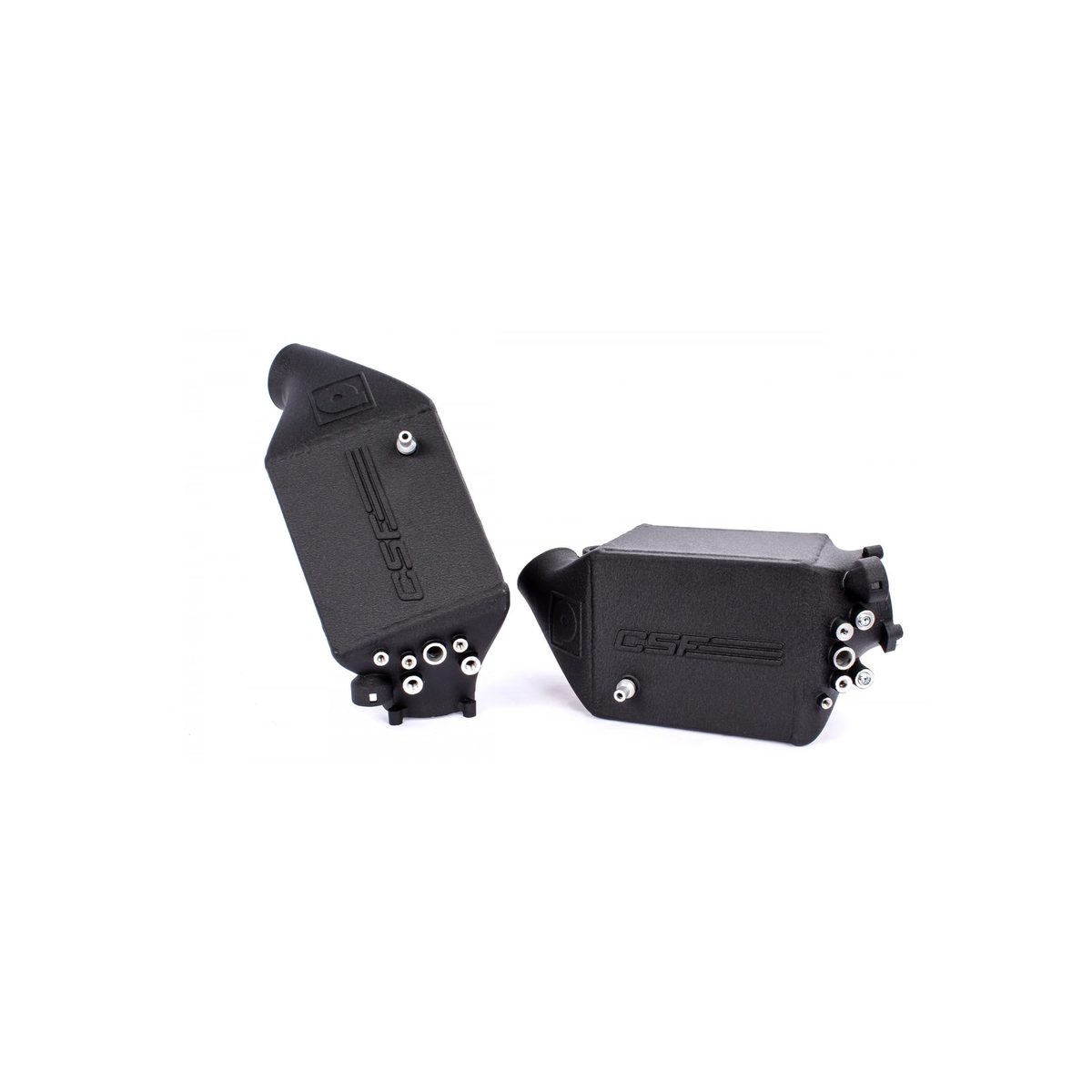 CSF BMW F1X M5 & M6 Twin Charge-Air-Cooler Set - Crinkle Black Finish – primary product view