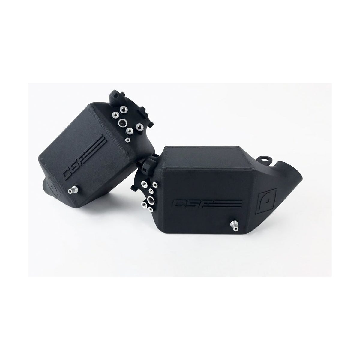 CSF BMW F1X M5 & M6 Twin Charge-Air-Cooler Set - Crinkle Black Finish – product detail view 2