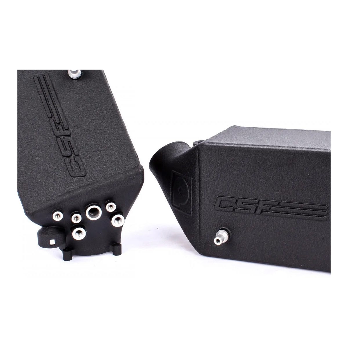 CSF BMW F1X M5 & M6 Twin Charge-Air-Cooler Set - Crinkle Black Finish – product detail view 3