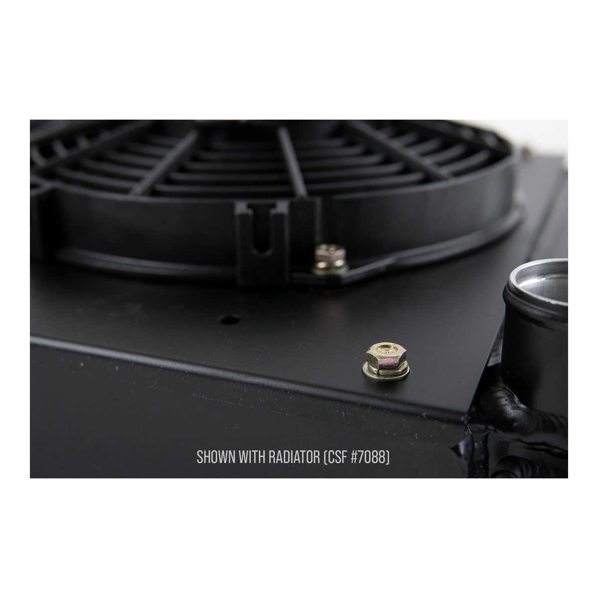CSF Porsche 944/924S All-Aluminum Fan Shroud w/Dual 9-inch SPAL Fan – product detail view 5