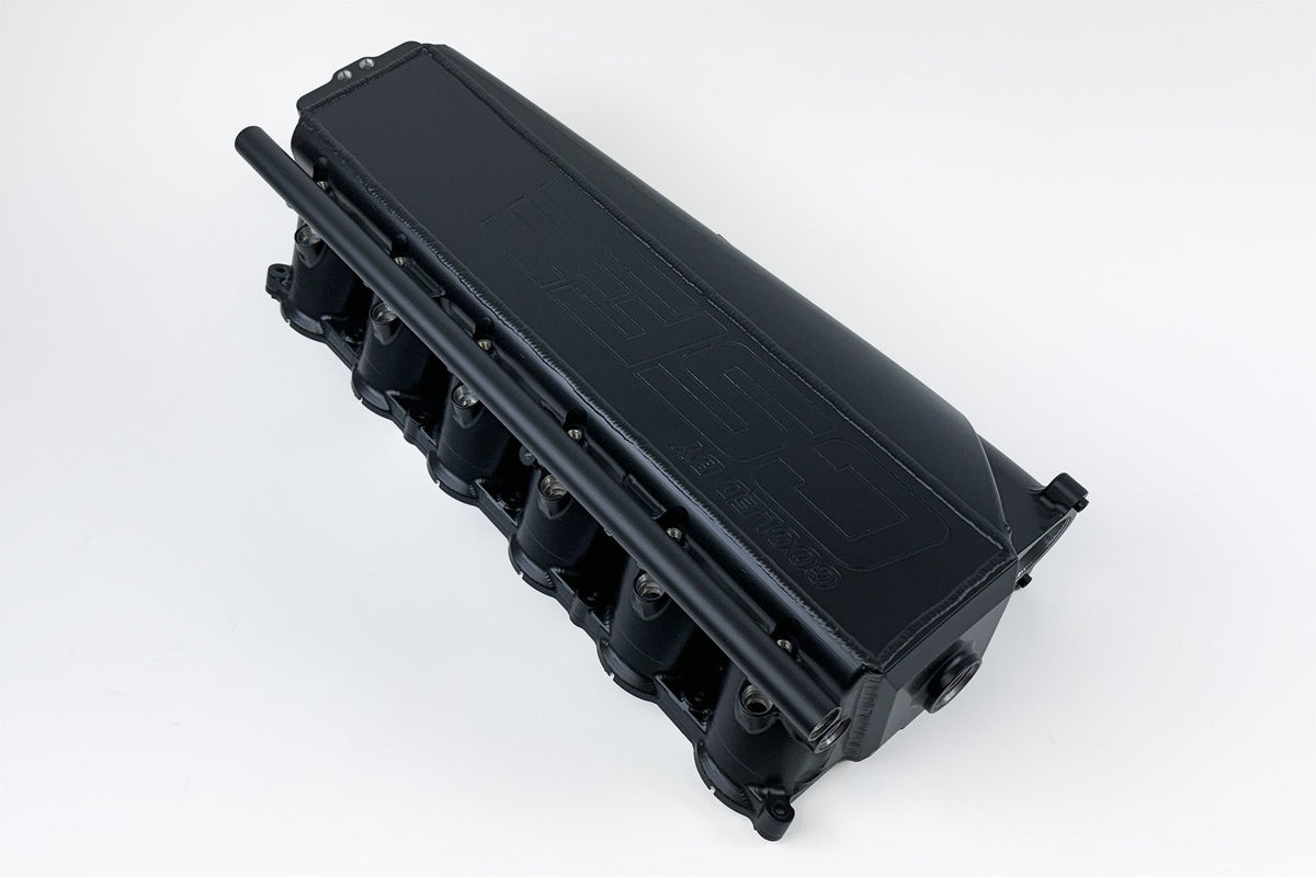 CSF BMW Gen 2 B58 Race X Charge Air Cooler Manifold - Thermal Dispersion Black – product detail view 2