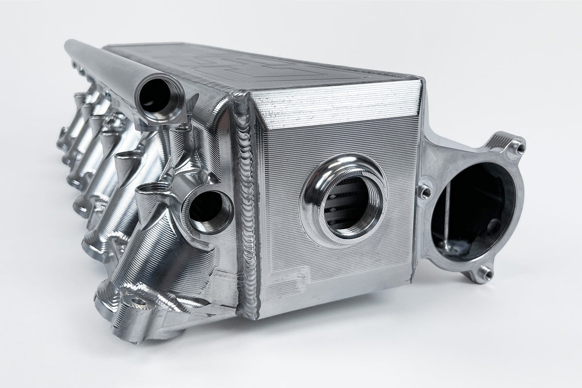 CSF BMW Gen 2 B58 Race X Charge Air Cooler Manifold - Custom Finish – product detail view 4