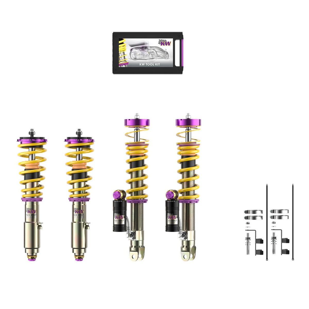 KW V4 Coilover Kit for 2020–2024 Porsche 911, part 3A771087, image 1