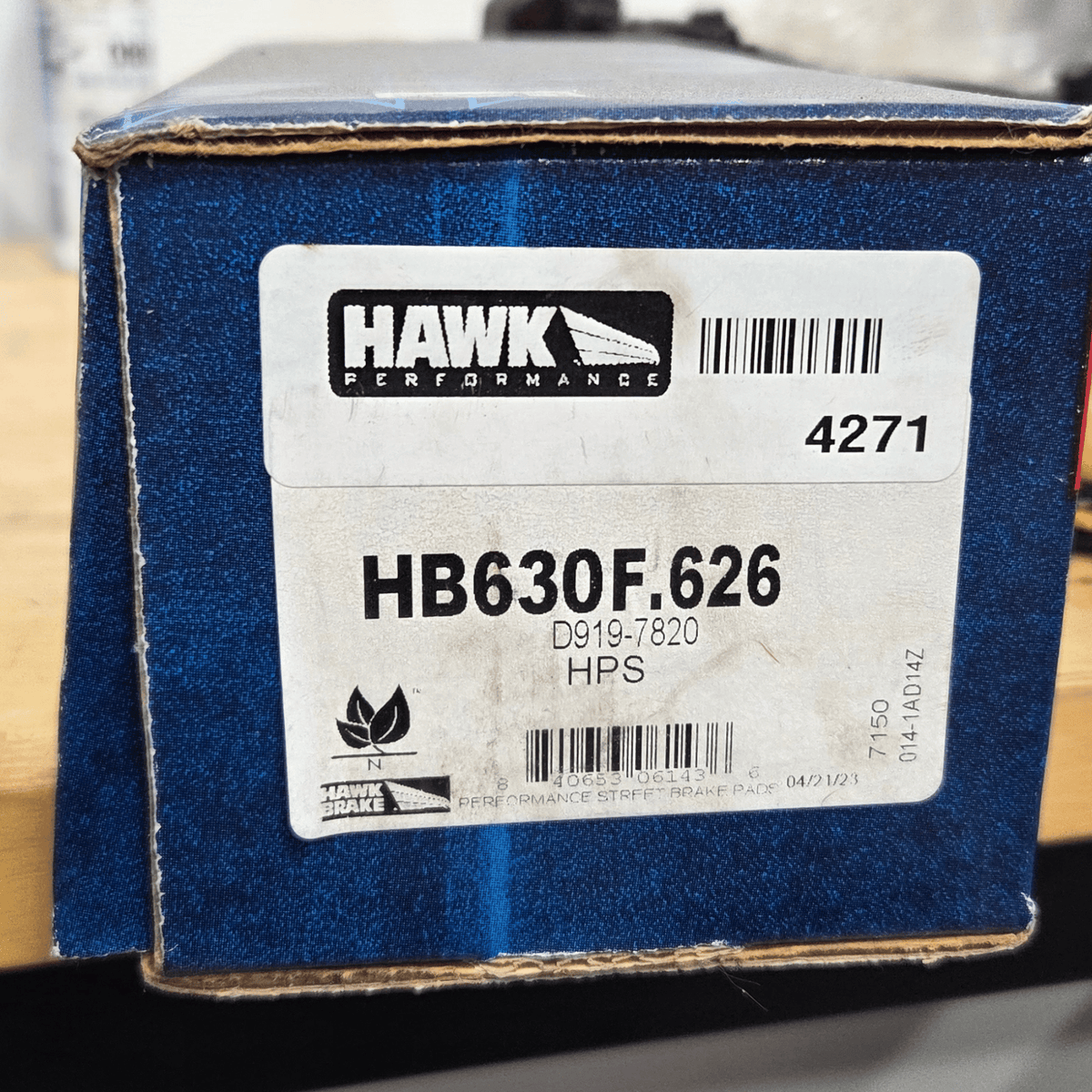Hawk Performance HB630F.626 HPS Brake Pad Set – primary product view