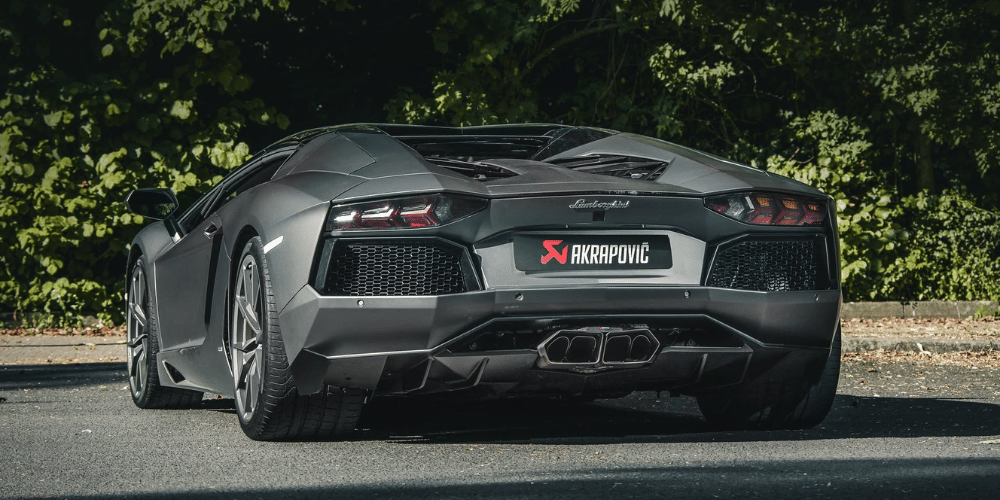 Lamborghini with Akrapovic exhaust system