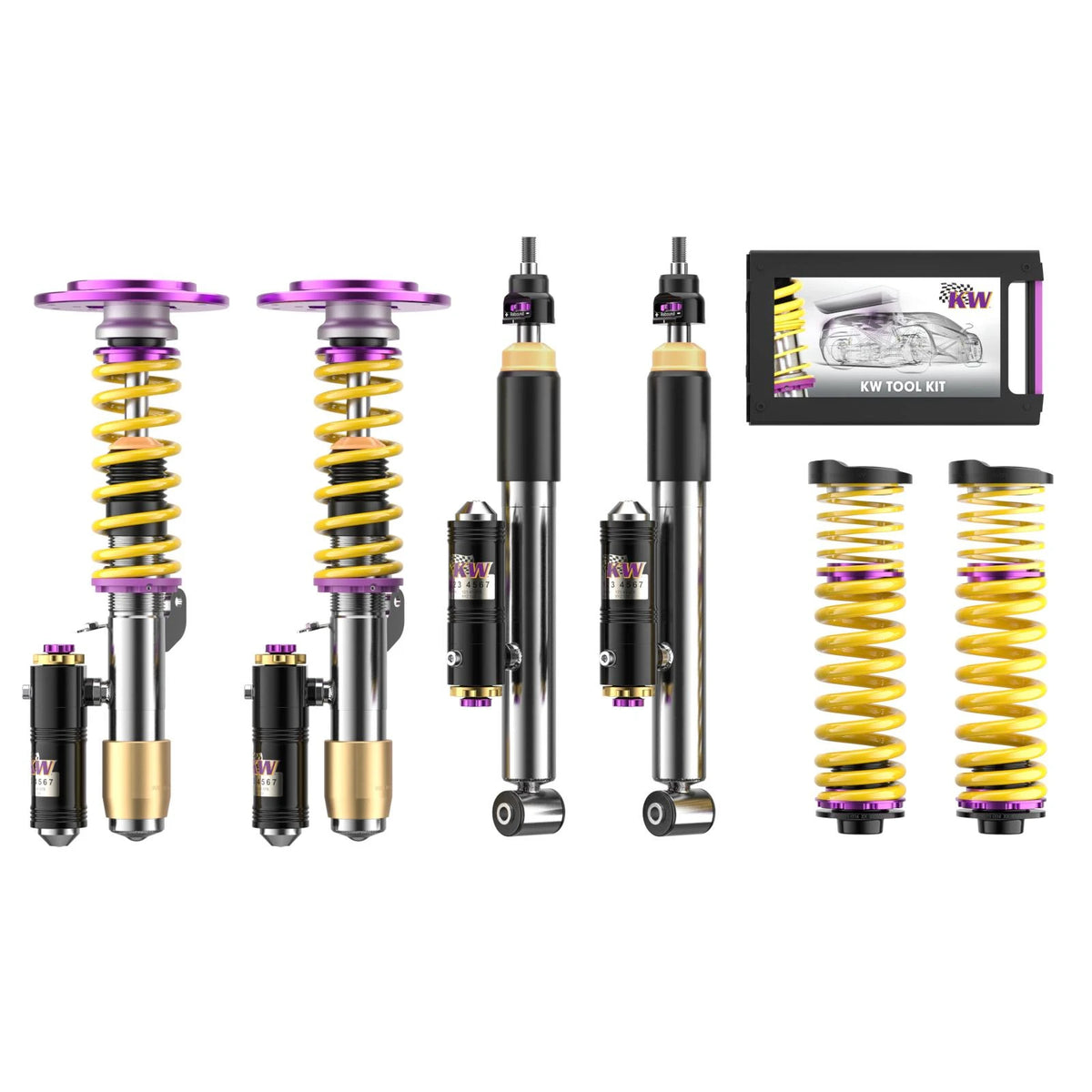 KW V4 Coilover Kit for 2016–2021 BMW M2, part 3A7200BH, image 1