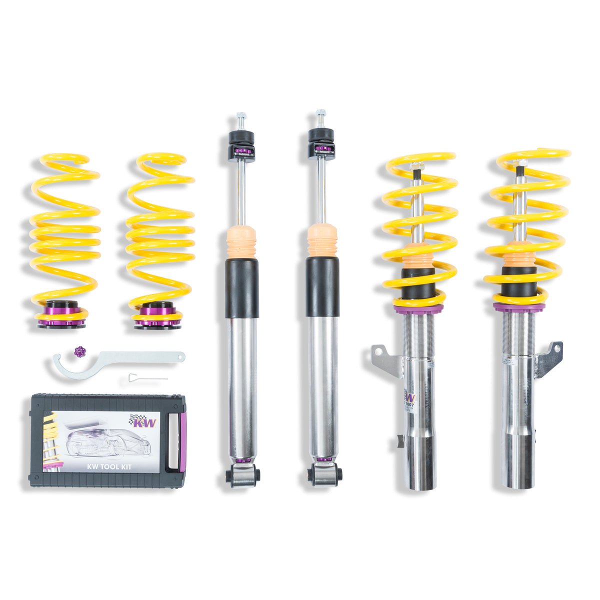 KW V3 Coilover Kit for 2015–2020 Audi A3 Quattro / Audi S3, part 3521000M, image 1