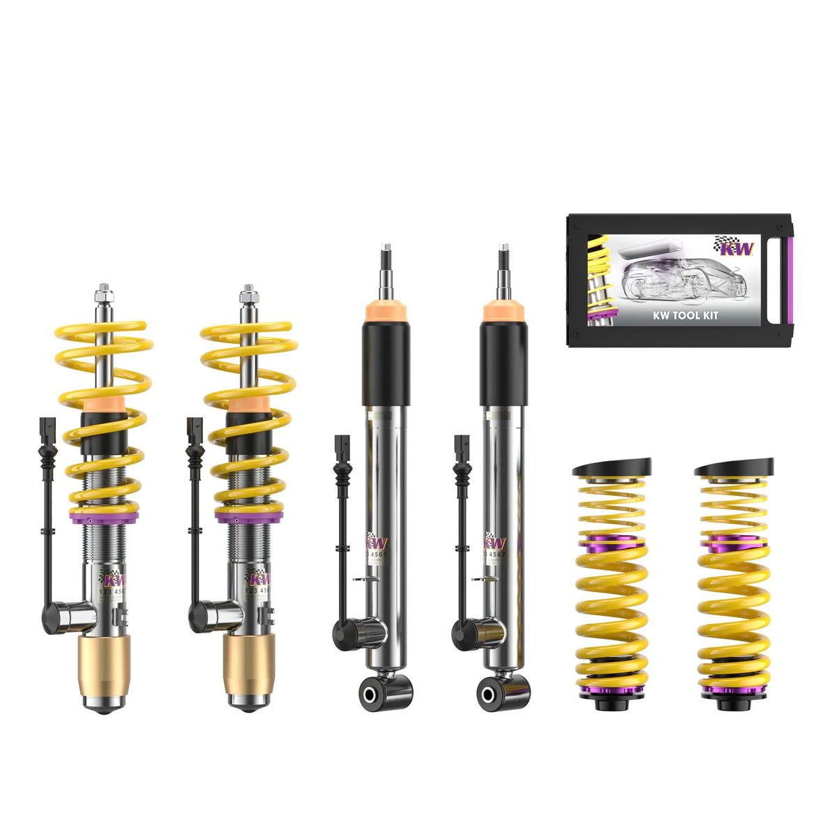 KW DDC ECU Coilover Kit for 2008–2015 Audi TT Quattro / Audi TTS Quattro, part 39010010, image 1