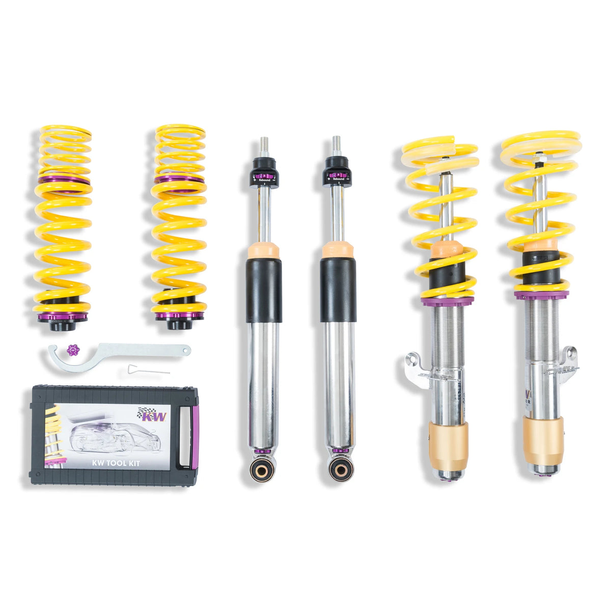 KW V3 Coilover Kit for 2016–2021 BMW M2, part 352200BH, image 1
