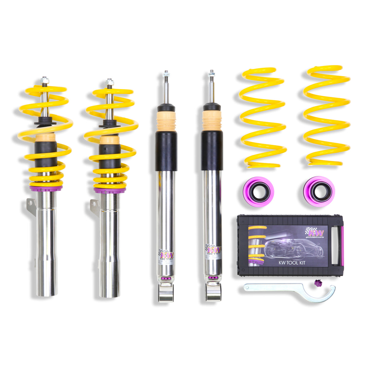 KW V3 Coilover Kit for 2008–2009 Audi TT, part 35281030, image 1