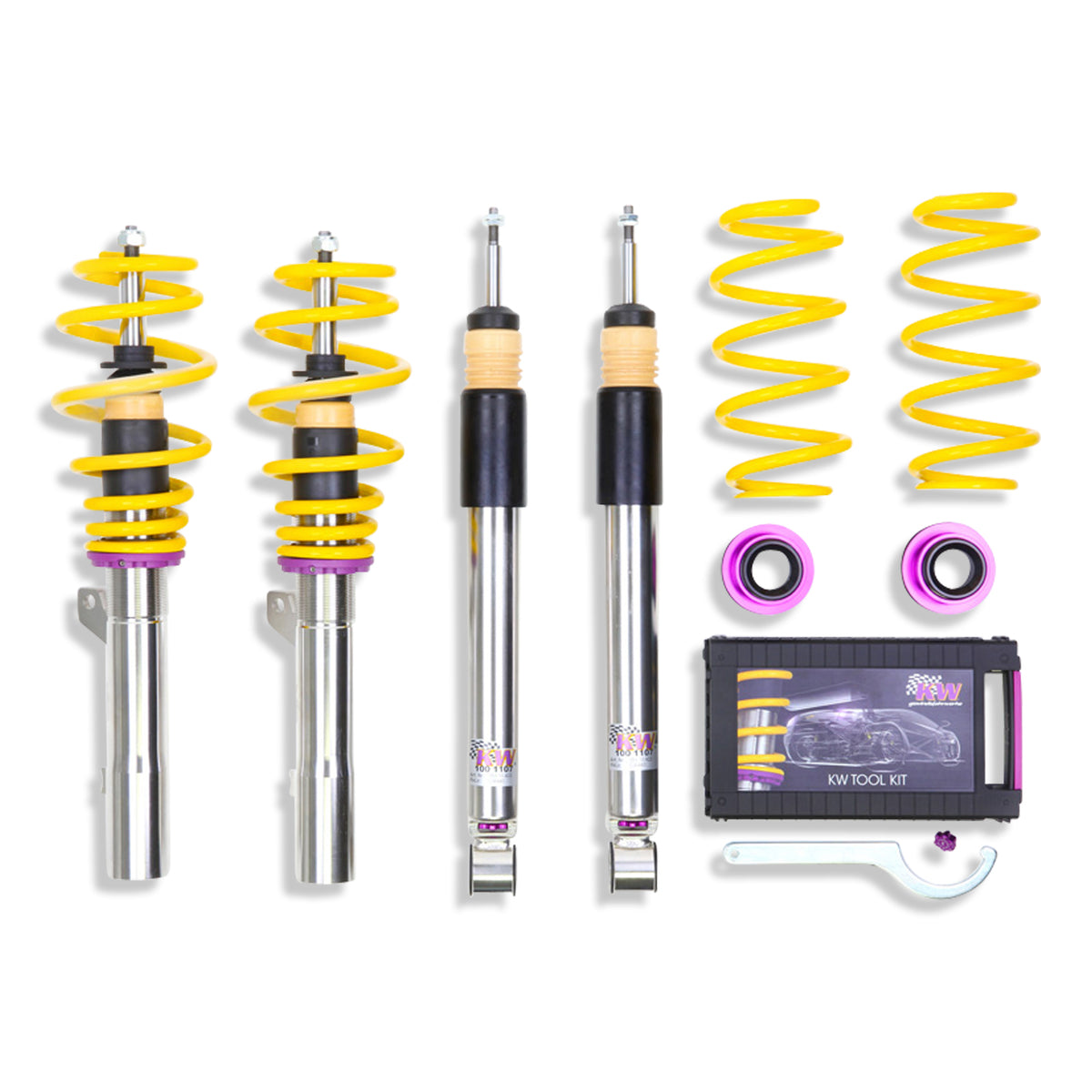 KW V3 Coilover Kit for 2006–2013 Audi A3 Quattro, part 35280029, image 1
