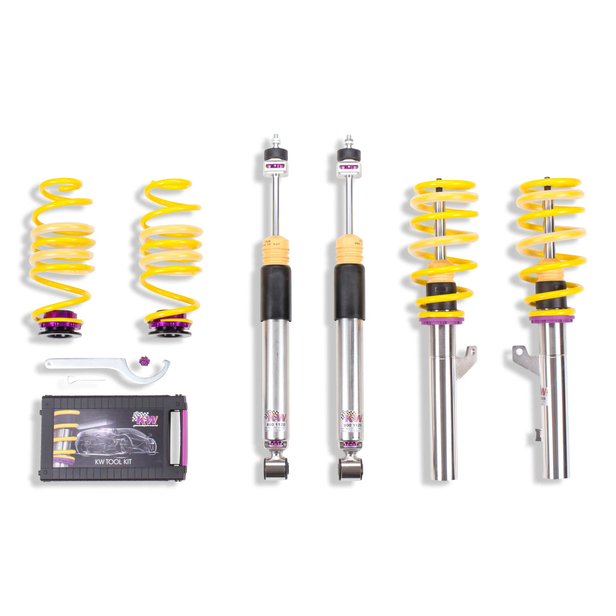 KW V3 Coilover Kit for 2015–2016 Audi A3, part 35281028, image 1