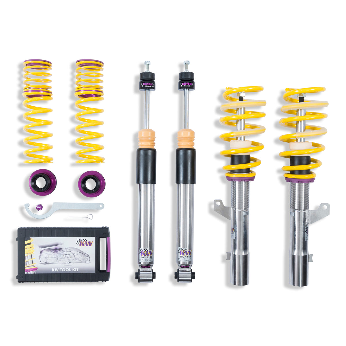 KW V3 Coilover Kit for 2017–2020 Audi RS3, part 352100AK, image 1