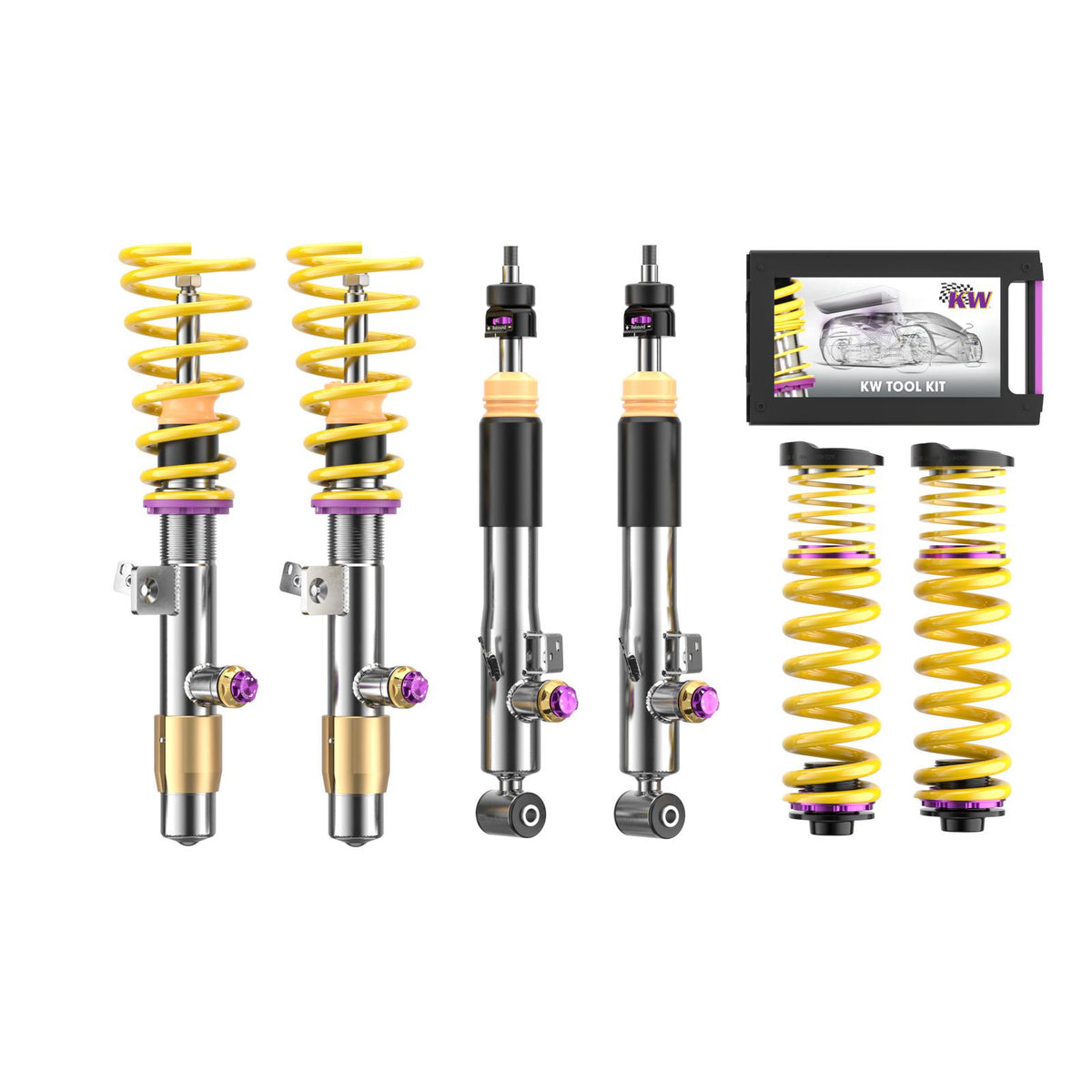 KW V4 Coilover Kit Bundle for 2020–2022 BMW M8, part 3A7200CW, image 1