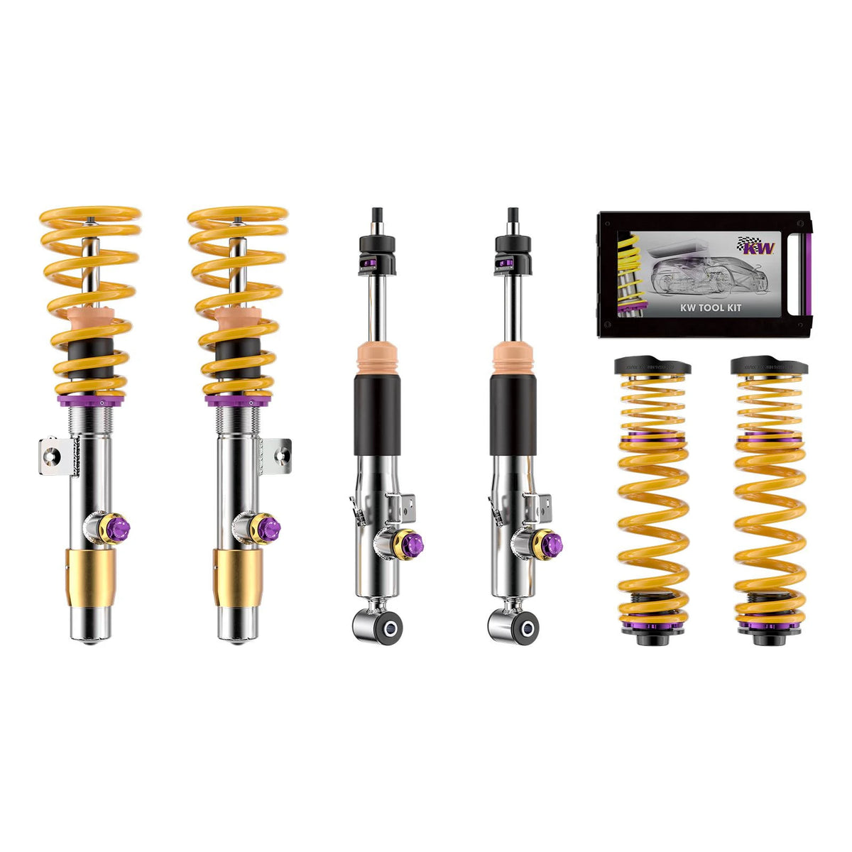 KW V4 Coilover Kit Bundle for 2022–2026 BMW M4, part 3A7200ER, image 1