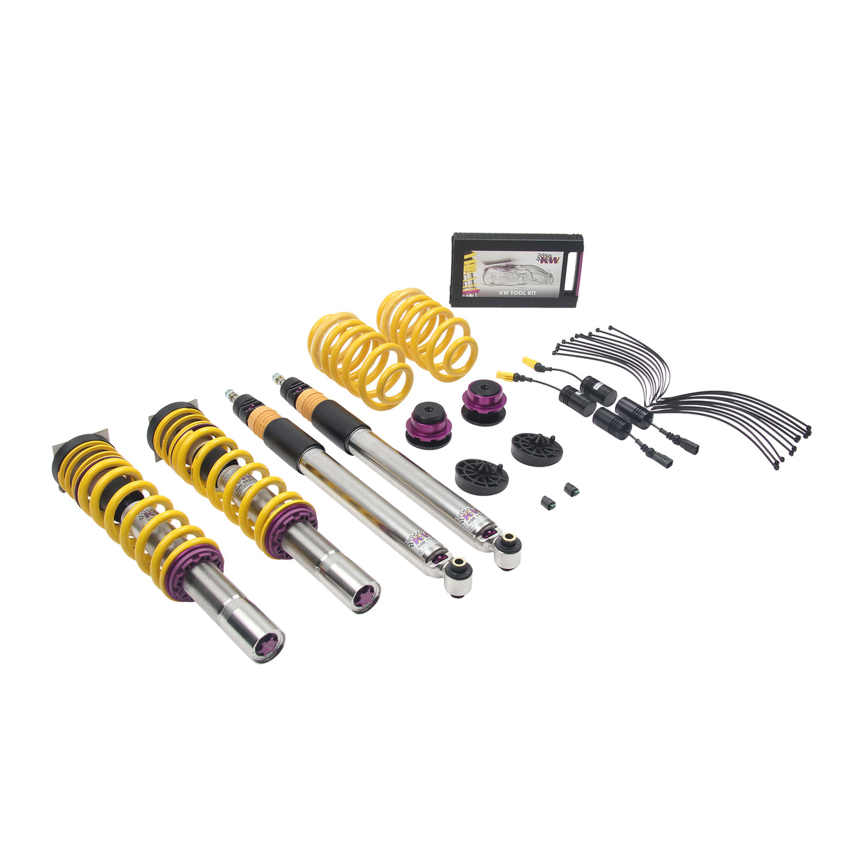 KW V3 Coilover Kit Bundle for 2017–2025 Audi A4, part 352100AW, image 2