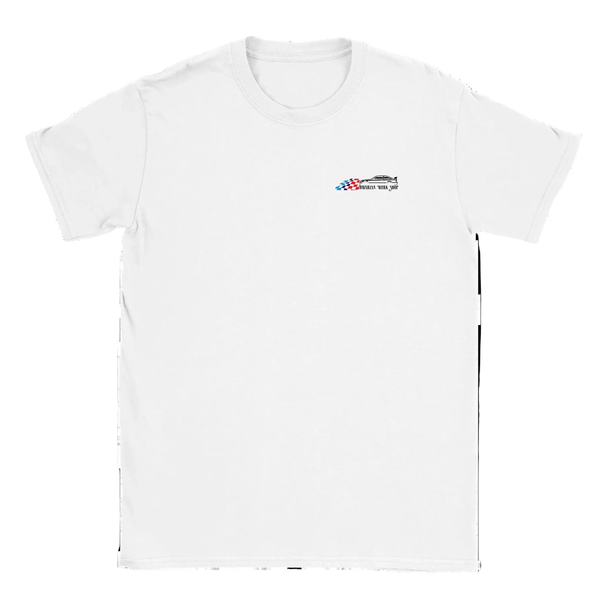 BMW Enthusiast in a Bavarian Werk Shop Tee Shirt