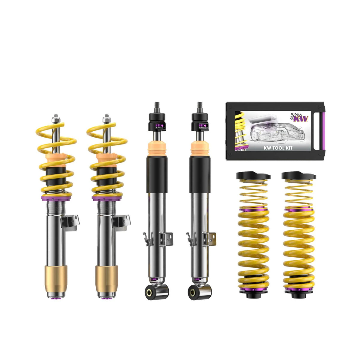 KW V3 Coilover Kit Bundle for 2021–2026 BMW M3 / BMW M4 / BMW M2, part 352200EB, image 1