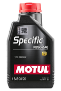 Motul SPECIFIC RBS0-2AE 0W-20 – specifications and dimensions